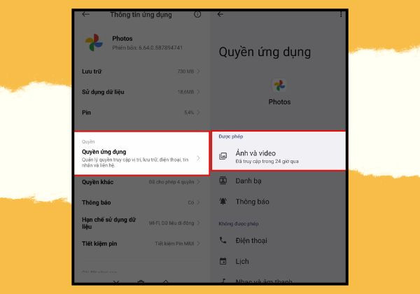 Kiểm tra tính năng cấp quyền truy cập bộ nhớ Kiểm tra tính năng cấp quyền truy cập bộ nhớ