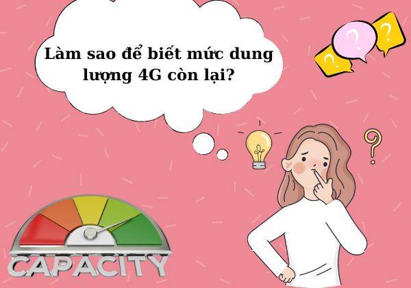 Làm sao để biết mức dung lượng 4G còn lại