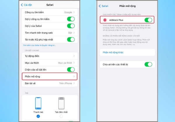 chặn quảng cáo trên safari chặn quảng cáo trên safari