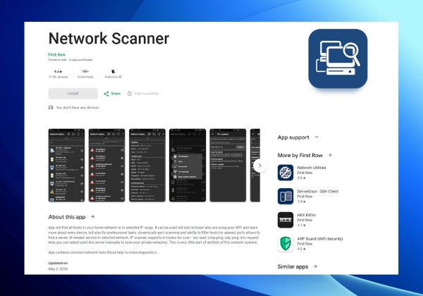 Phần mềm tìm địa chỉ IP - Network Scanner