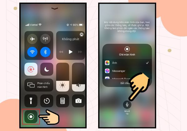 Cách sử dụng App quay màn hình iPhone có âm thanh B3