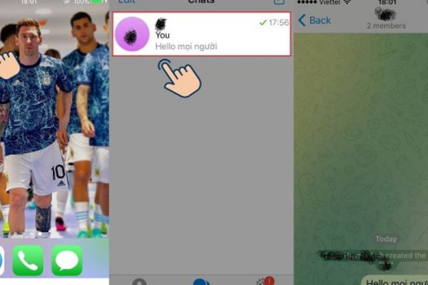 Cách thực hiện sao chép link nhóm Telegram&nbsp;bước 1, 2, 3