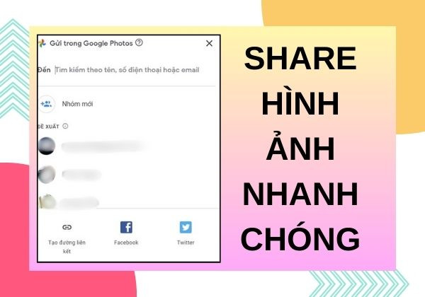 Share hình ảnh nhanh chóng