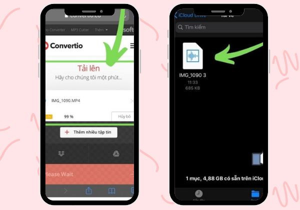 Cách chuyển đổi video TikTok làm nhạc chuông bằng app Convertio B4