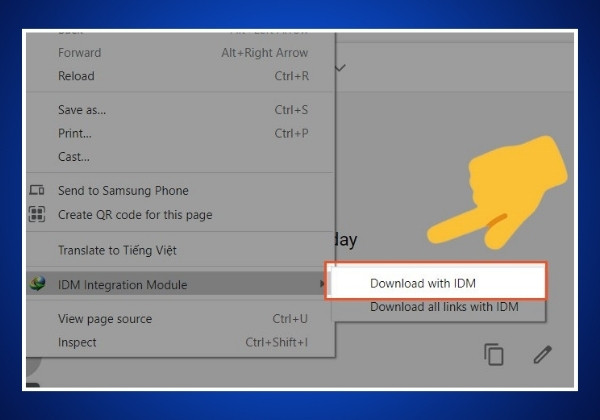 Sử dụng công cụ hỗ trợ IDM bước 6