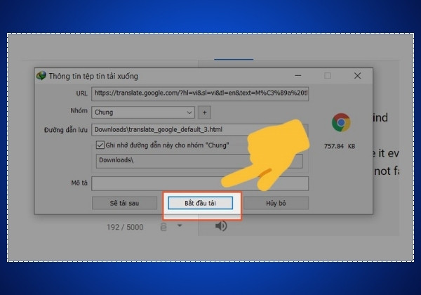 Sử dụng công cụ hỗ trợ IDM bước 7