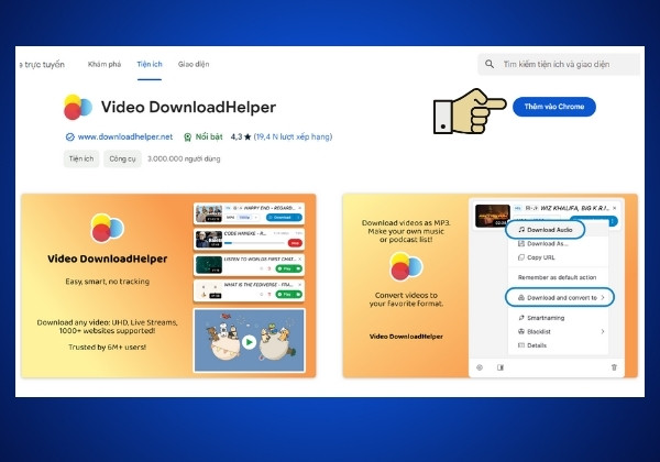 Sử dụng DownloadHelper để tải âm thanh bước 1.1