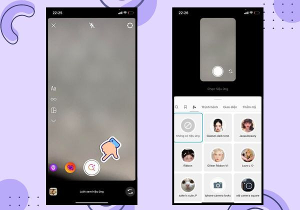 Sử dụng filter hoặc sticker đăng ảnh Polaroid lên Story Instagram bước 2 Sử dụng filter hoặc sticker đăng ảnh Polaroid lên Story Instagram bước 2