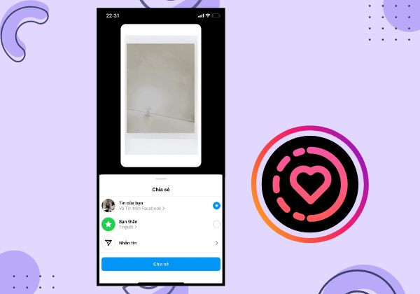 Sử dụng filter hoặc sticker đăng ảnh Polaroid lên Story Instagram bước 5 Sử dụng filter hoặc sticker đăng ảnh Polaroid lên Story Instagram bước 5