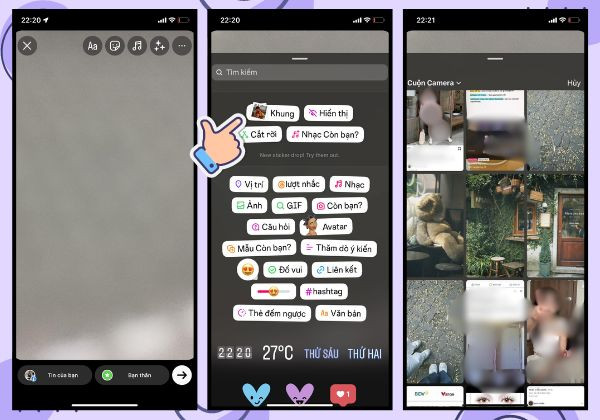 Sử dụng khung Polaroid vào ảnh Str IG bước 2 Sử dụng khung Polaroid vào ảnh Str IG bước 2