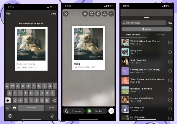Sử dụng khung Polaroid vào ảnh Str IG bước 3 Sử dụng khung Polaroid vào ảnh Str IG bước 3