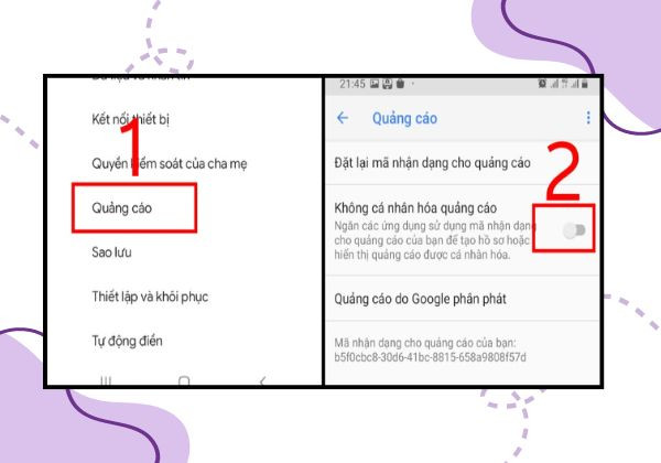 Sử dụng phần Cài đặt bước 4