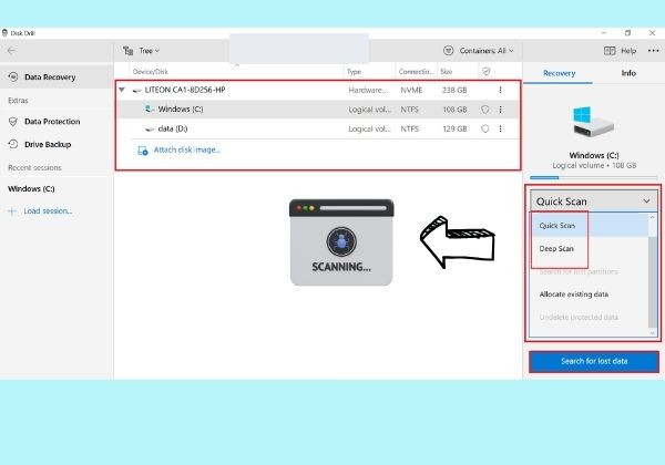 Sử dụng phần mềm khôi phục tập tin đã xoá trên MacOS bước 3 Sử dụng phần mềm khôi phục tập tin đã xoá trên MacOS bước 3
