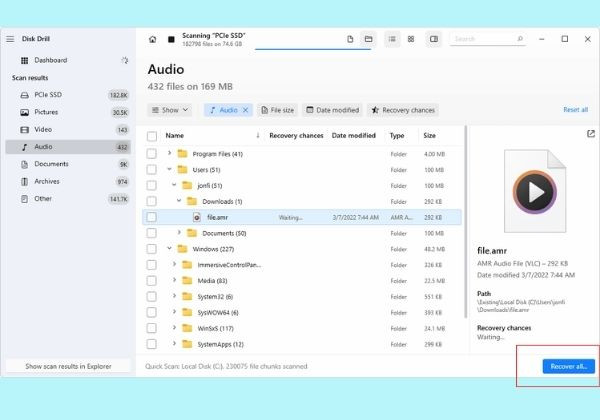 Sử dụng phần mềm khôi phục tập tin đã xoá trên MacOS bước 4 Sử dụng phần mềm khôi phục tập tin đã xoá trên MacOS bước 4