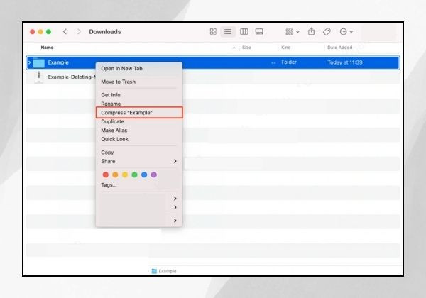 Sử dụng tính năng nén file Zip trên Mac được tích hợp sẵn