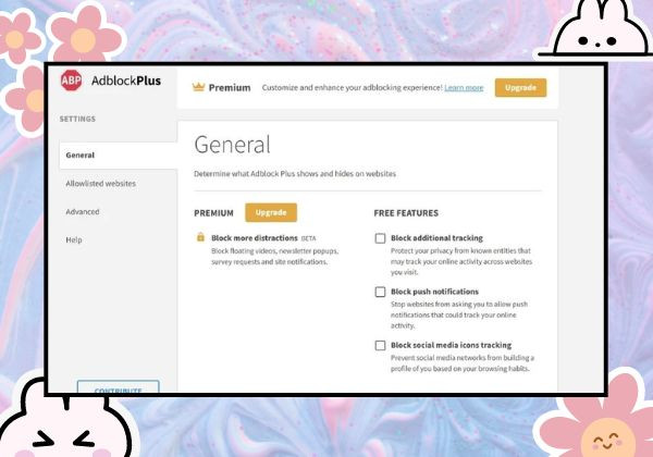 Dùng phần mềm Adblock Plus