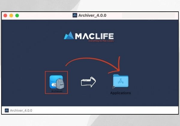 Sử dụng ứng dụng nén file Zip trên Mac bước 1