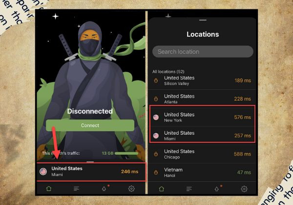 Sử dụng VPN thay đổi ngôn ngữ tiktok bước 4
