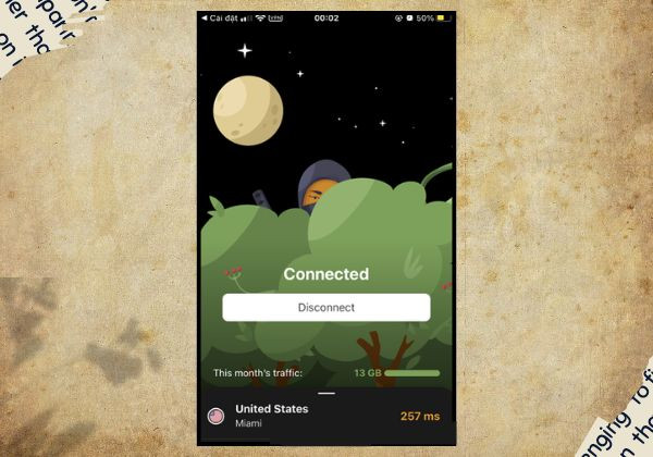 Sử dụng VPN thay đổi ngôn ngữ tiktok bước 6