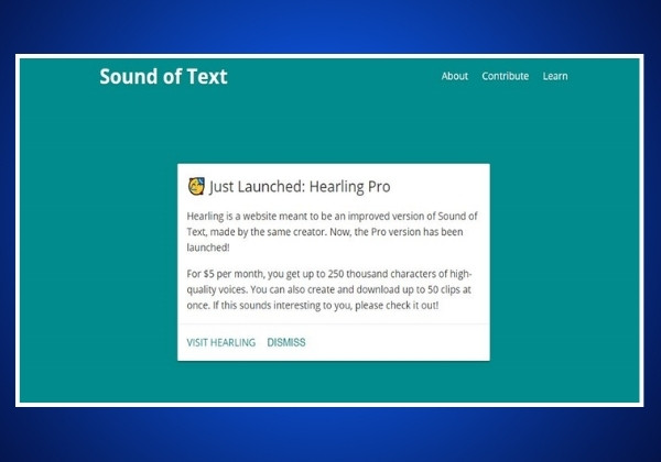 Tải âm thanh từ Google dịch qua Sound of text bước 1