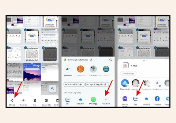 Tải ảnh từ google photo về Samsung B1