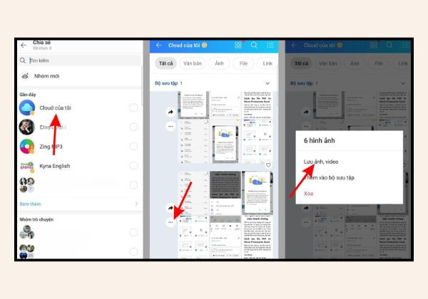 Tải ảnh từ google photo về Samsung B2