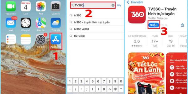Tải App TV360 trên điện thoại iOS bước 4