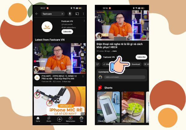 Tải Video YouTube về Android bước 1.2