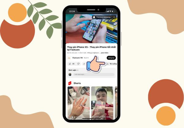 Tải Video YouTube về iPhone bước 1