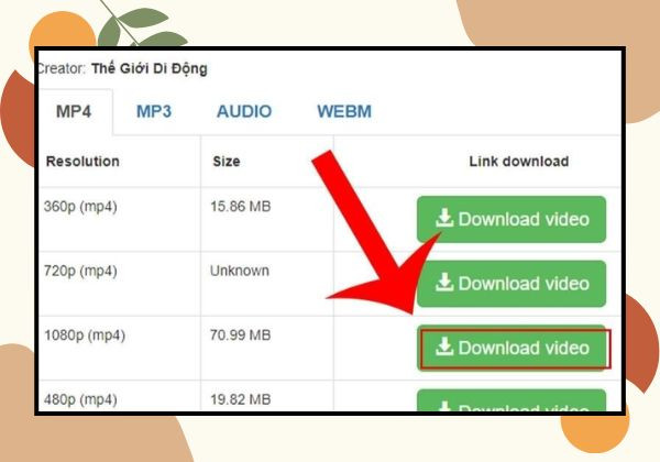 Tải Video YouTube về máy tính bằng X2convert.Com bước 2