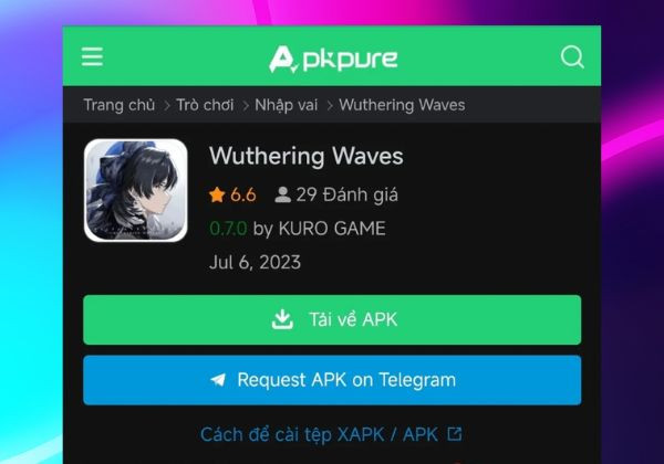 Tải Wuthering Waves trên nền tảng Android