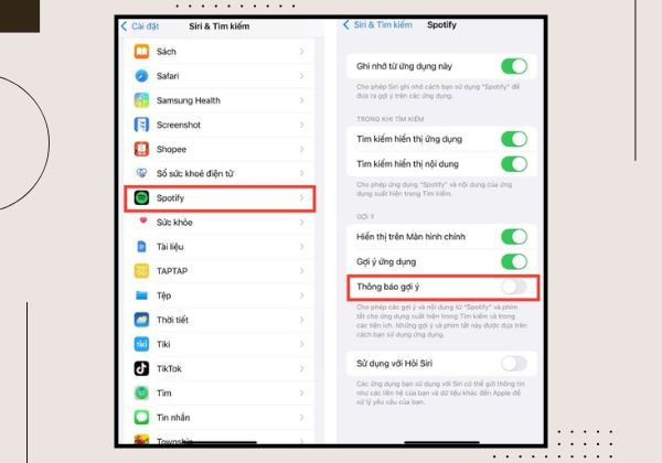 Tắt đề xuất của ứng dụng Spotify, Apple Music B2 Tắt đề xuất của ứng dụng Spotify, Apple Music B2
