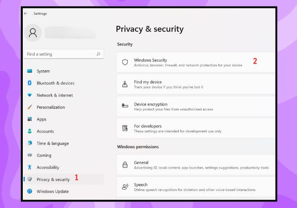 Tắt phần mềm diệt virus bước 2