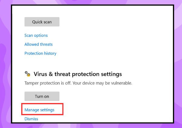 Tắt phần mềm diệt virus bước 4