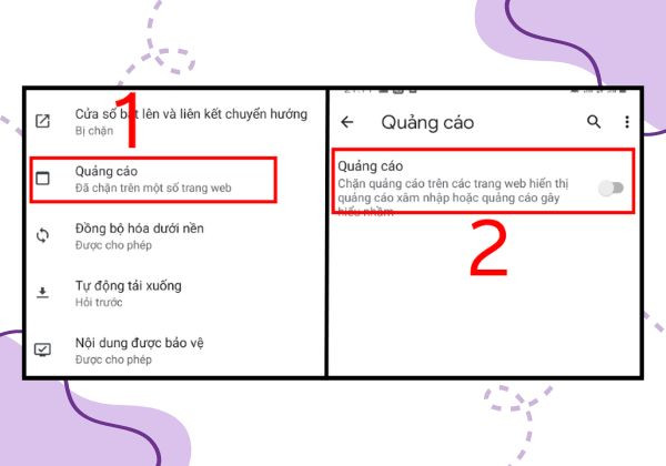 Tắt Pop-up và tin Quảng cáo tại Chrome bước 3