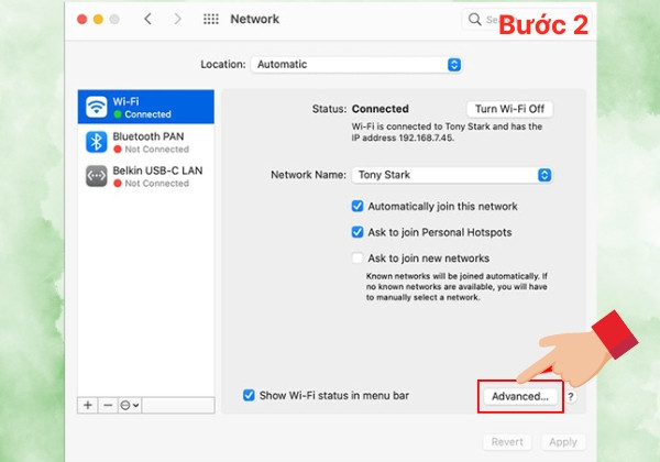 Thay đổi DNS trên MacOS B2