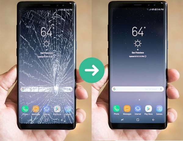 Thay mặt kính Samsung S10