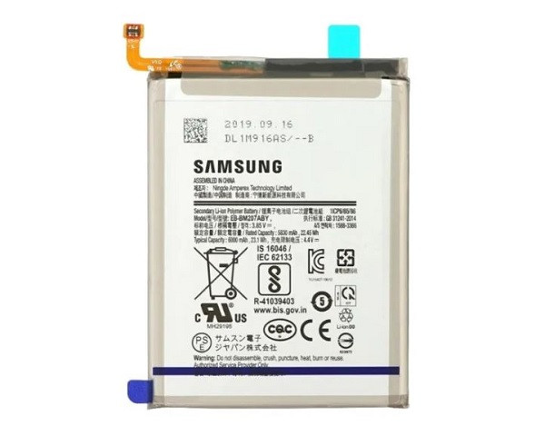 Dấu hiệu nhận biết Samsung M21 chai pin thường