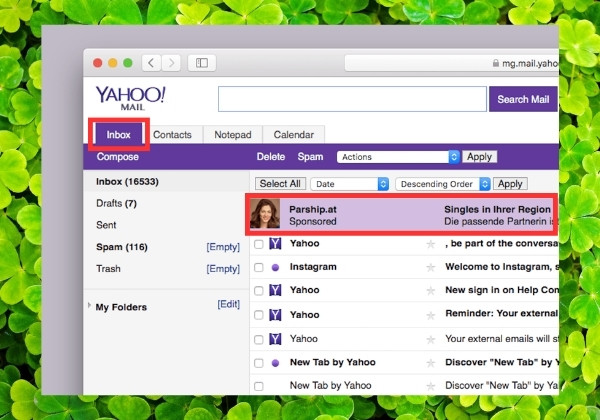 Tìm địa chỉ IP từ Email đối với người dùng Yahoo B2