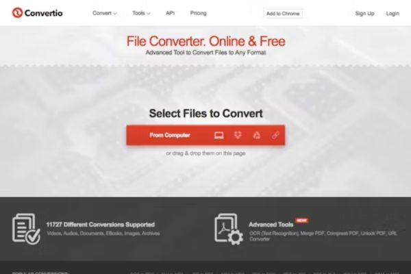 Trang web Convertio