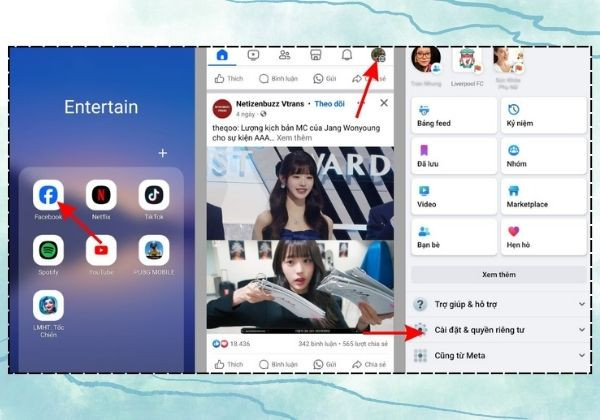 Trên điện thoại Android B1