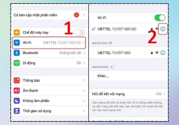 Trên iPhone hoặc iPad B1