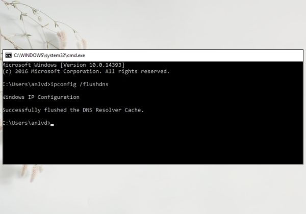 Xoá bộ nhớ đệm DNS bước 4 Xoá bộ nhớ đệm DNS bước 4