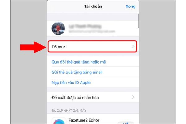 Xoá dữ liệu ứng dụng trên App Store bước 1