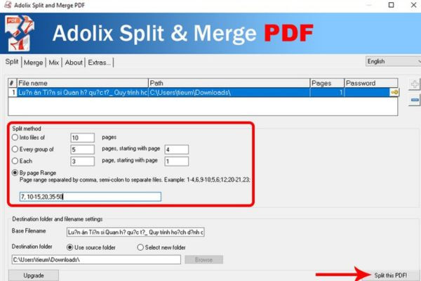 Tách file PDF