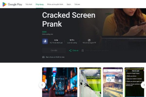 App Cracked Screen Prank App Cracked Screen Prank