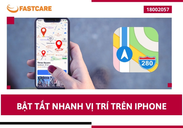 Bật tắt nhanh vị trí trên iPhone