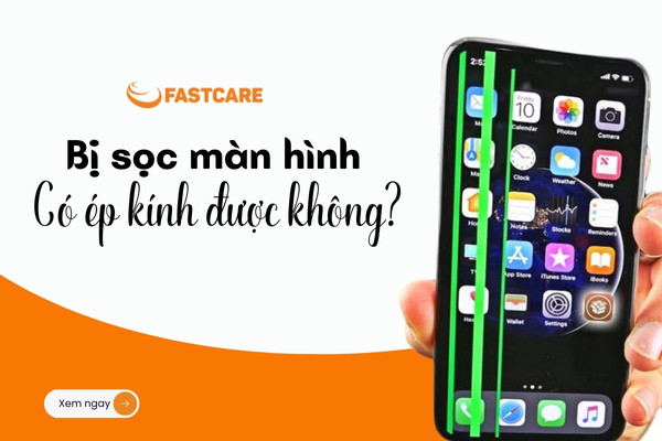 Bị sọc màn hình có ép kính được không