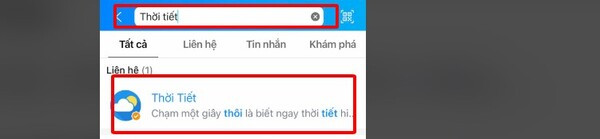 Xem lịch âm trên Zalo