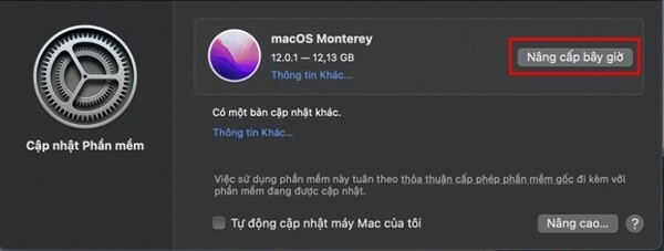Cách cập nhật MacBook